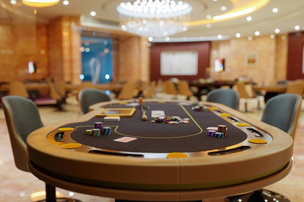 Live roulette table with multiple camera angles